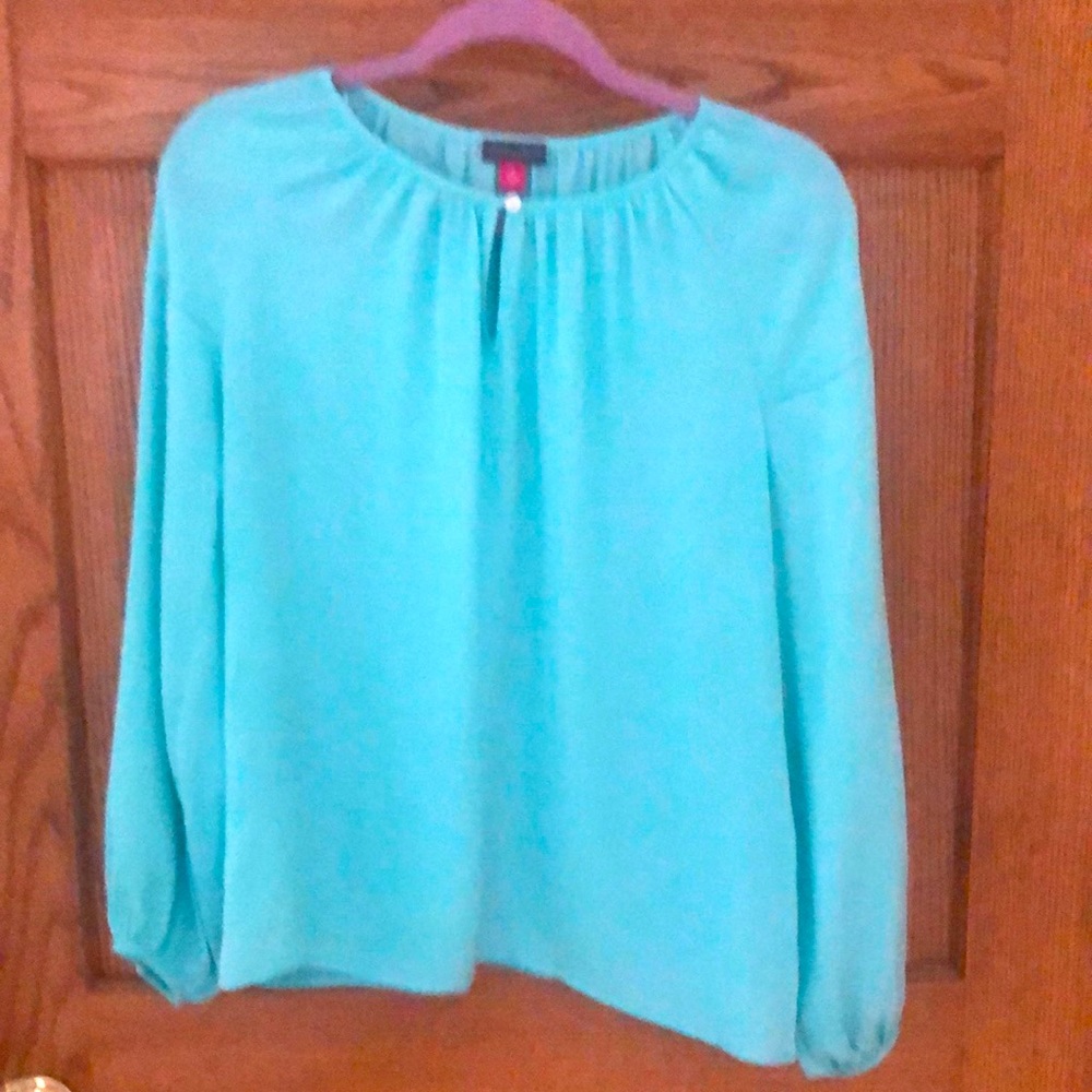 Vince Camuto mint green blouse